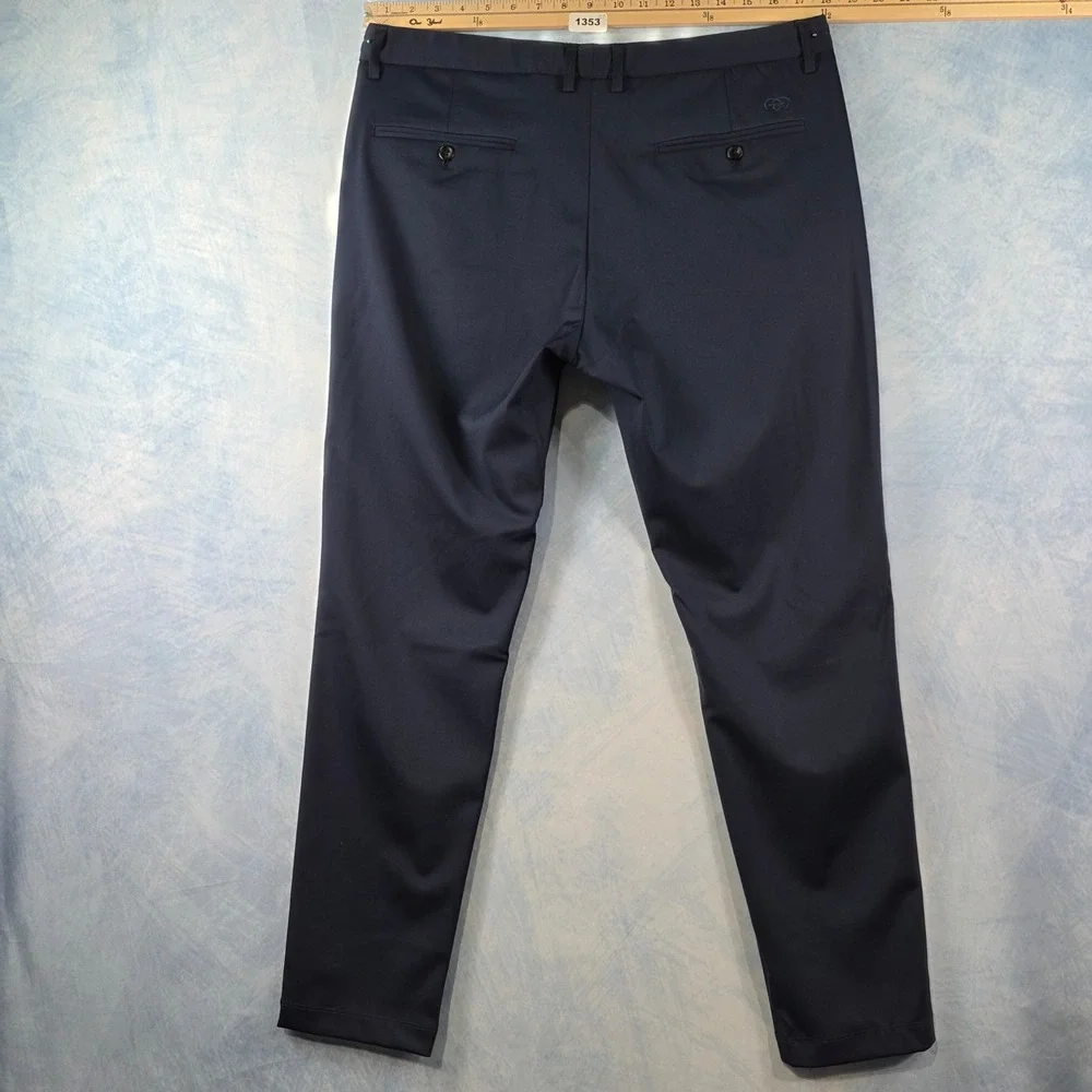 Mens Navy Blue‎ Technical Performance Golf Pants Stretch Trousers Size 36x28